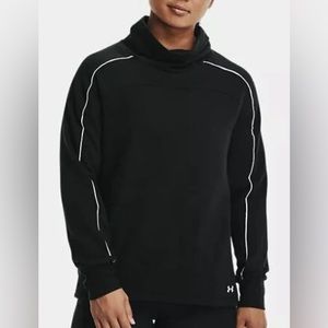 NEW Under Armour Black Rival Fleece Funnel Neck Size M